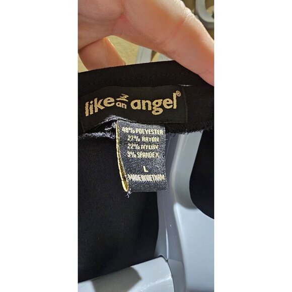 Black Utility Vest With Multiple Pockets & Silver Ring Zipper Closure - Like An - Picture 4 of 5